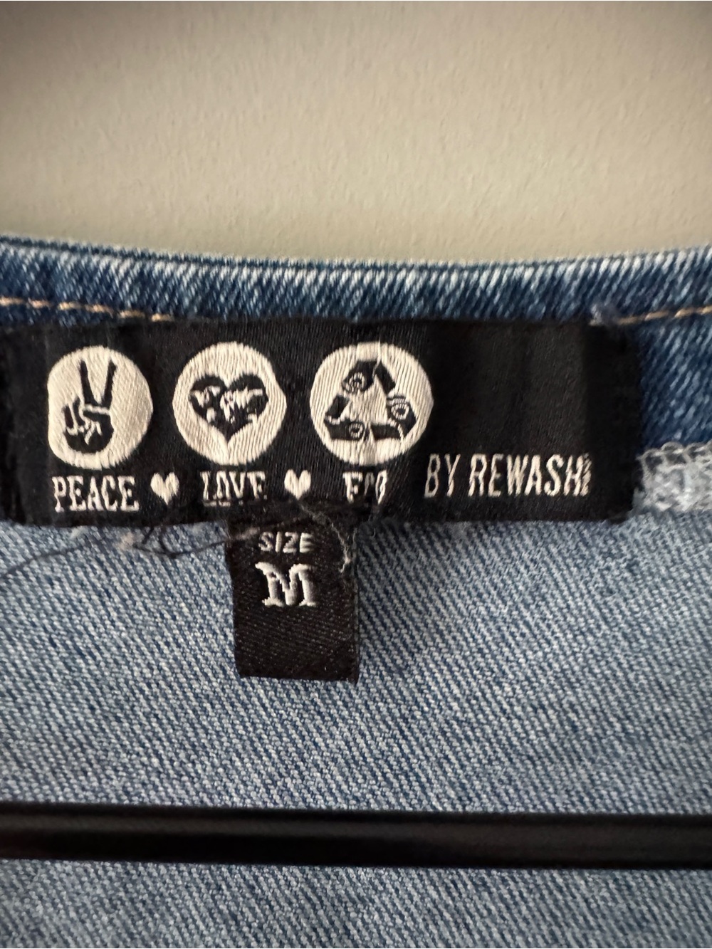 Rewash | vintage style denim zip up belted dress | M - Picture 5 of 5